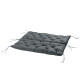Outsunny Garden Bench Cushion, 2 Seater Swing Chair Cushion, Seat Pad with Ties for Indoor and Outdoor Use, 110 x 120 cm, Dark G