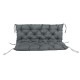 Outsunny Garden Bench Cushion, 2 Seater Swing Chair Cushion, Seat Pad with Ties for Indoor and Outdoor Use, 110 x 120 cm, Dark G