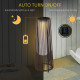 Outsunny Patio Garden PE Rattan Solar Lights Woven Resin Wicker Lantern Auto On/Off Solar Powered Lights for Porch, Yard, Lawn, 