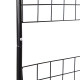 Outsunny Vintage Style Steel Garden Patio Outdoor Arbor &amp; Trellis Arch Support Vines &amp; Climbing Plants Garden Decoration - Black