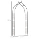 Outsunny Vintage Style Steel Garden Patio Outdoor Arbor &amp; Trellis Arch Support Vines &amp; Climbing Plants Garden Decoration - Black