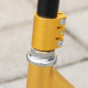 Stunt Scooter, 360° Entry Level Tricks Scooter w/ Lightweight Aluminium Deck and ABEC 7 Bearing, For Age 14+ Beginners, Gold Ton