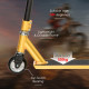 Stunt Scooter, 360° Entry Level Tricks Scooter w/ Lightweight Aluminium Deck and ABEC 7 Bearing, For Age 14+ Beginners, Gold Ton