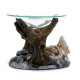 Shadows of Darkness Sleeping Bones Dragon Skeleton Oil &amp; Wax Burner with Glass Dish