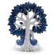 Decorative White &amp; Blue Thai Buddha - Tree of Life