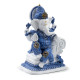 Decorative White &amp; Blue Thai Buddha - Meditation