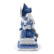 Decorative White &amp; Blue Thai Buddha - Meditation