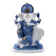 Decorative White &amp; Blue Thai Buddha - Meditation