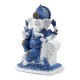Decorative White &amp; Blue Thai Buddha - Meditation