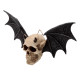 Gothic Wall Plaque - Devil Bat Skull