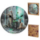 Wall Clock - Lisa Parker Hubble Bubble Cat &amp; Kitten