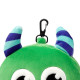 Relaxeazzz Travel Pillow &amp; Eye Mask - Green Monstarz Monster