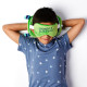 Relaxeazzz Travel Pillow &amp; Eye Mask - Green Monstarz Monster