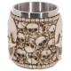 Decorative Tankard - Multi Skull with Skull Emblem
