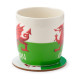 Porcelain Mug &amp; Coaster Set - Welsh Dragon Wales (Cymru)