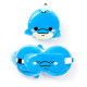 Relaxeazzz Travel Pillow &amp; Eye Mask - Blu the Dolphin