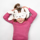 Relaxeazzz Travel Pillow &amp; Eye Mask - Frances the Rabbit
