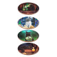 Set of 4 Cork Novelty Coasters - Lisa Parker Magic Cats