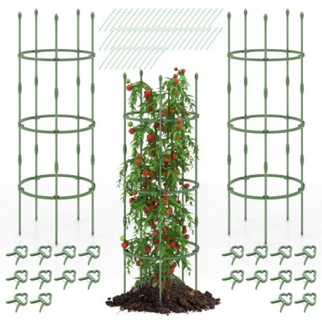 3-Pack Garden Trellis for Climbing Vines Flowers Potted Plants Vegetables Fruits