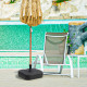 Fillable Patio Umbrella Base Stand Up to 30 kg for Yard