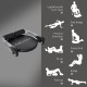 Abs Trainer, Ab Crunch Machine, Foldable Abdominal Trainer, Core Fitness &amp; Whole Body Exercise Equipment for Home Gym