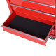 DURHAND 5-Drawer Lockable Tool Storage Cabinet with Wheels, Handle, 2 Keys, Steel Home Work DIY Workshop Chest, Garage Equipment