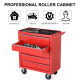 DURHAND 5-Drawer Lockable Tool Storage Cabinet with Wheels, Handle, 2 Keys, Steel Home Work DIY Workshop Chest, Garage Equipment