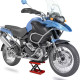 DURHAND 500KG Motorcycle Lift Scissor Jack, Height Adjustable Motorbike Stand with Anti-Slip Wide Deck, Heavy Duty Steel Motorbi