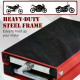 DURHAND 500KG Motorcycle Lift Scissor Jack, Height Adjustable Motorbike Stand with Anti-Slip Wide Deck, Heavy Duty Steel Motorbi