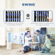 Evaporative Air Cooler, 5L Water Tank Oscillating Ice Cooling Fan with 3 Modes, 3 Speeds, Remote Control, Timer, and Oscillation