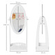 Free Standing Full Length Mirror, Child&#039;s Dressing Mirror with storage shelf, Children&#039;s White Bedroom Furniture 360° Rotation M