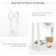 Kids Clothes Rail and Mirror Set 360° Rotation Free Standing Full Length Mirror and Hanging Rack with Storage Shelves Child&#039;s Dr