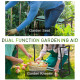 Outsunny 2 In 1 Garden Kneeler Seat Kneeling Pad Support Bench Foldable Knee Protector, Green
