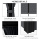 Outsunny 3.65 x 3m Aluminium Hardtop Gazebo, with Accessories - Dark Grey