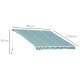Outsunny 3 x 2.5m Patio Awning, Anti-UV and Waterproof Sun Shade Canopy with Chain Drive and Hand Crank, Green/White Stripes