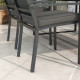 Outsunny 4-Piece Seat Cushions Pillow Replacement, Patio Chair Cushions Set with Ties for Indoor Outdoor, Charcoal Grey