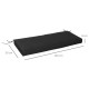 Outsunny Garden Bench Cushion 2 Seater Loveseat Seat Pad for Patio Swing Furniture for Indoor &amp; Outdoor Use, 120 x 50 x 8 cm, Bl