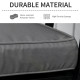 Outsunny Garden Bench Cushion 2 Seater Loveseat Seat Pad for Patio Swing Furniture for Indoor &amp; Outdoor Use, 120 x 50 x 8 cm, Gr