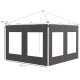 Outsunny Set of Two 295cm Replacement Canopy Walls - Grey