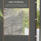 Outsunny Set of Two 295cm Replacement Canopy Walls - Grey