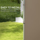 Outsunny Set of Two 3 x 3(m) Replacement Zipped Gazebo Walls - Beige
