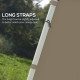 Outsunny Set of Two 3 x 3(m) Replacement Zipped Gazebo Walls - Beige