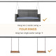 Outsunny Steel Frame Multi-Swing Seat Frame - Black