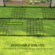 Outsunny Mini Greenhouse with 4 Wire Shelves, Portable Tomato Greenhouse, Upgraded Garden Grow House for Plants with Roll Up Doo