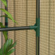 Outsunny Mini Greenhouse with 4 Wire Shelves, Portable Tomato Greenhouse, Upgraded Garden Grow House for Plants with Roll Up Doo