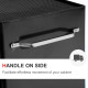 5-Drawer Tool Chest, Lockable Steel Tool Storage Cabinet with Wheels and Handle Tool Box for Garage, Workshop, Black