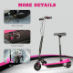 Steel Ride on Powered Scooter, Folding E-Scooter with Warning Bell, 15km/h Maximum Speed, for 4-14 Years Old, Pink