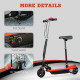 Steel Ride on Powered Scooter, Folding E-Scooter with Warning Bell, 15km/h Maximum Speed, for 4-14 Years Old, Red