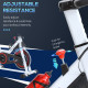 Exercise Bike, 8kg Flywheel Stationary Bike Indoor Cycling Machine with Adjustable Resistance Seat Handlebar, White