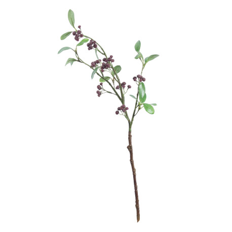 Lingonberry Spray with Burgundy Cluster Berries (63cm)
